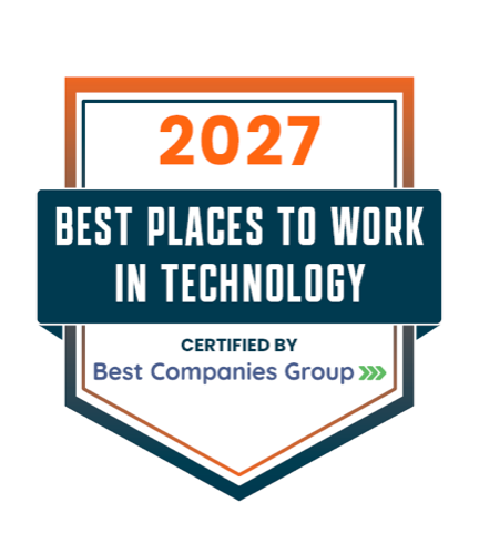 2027 Best Places to Work in Technology, certified by Best Companies Group